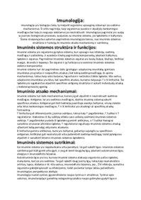 vaiko imuninės sistemos veikimo schema