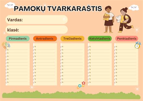 Vaizdinis tvarkaraštis vaikui