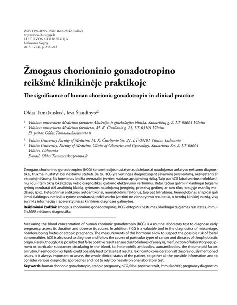 schematinis žmogaus chorioninio gonadotropino (hCG) hormono atsiradimo ir didėjimo nėštumo metu