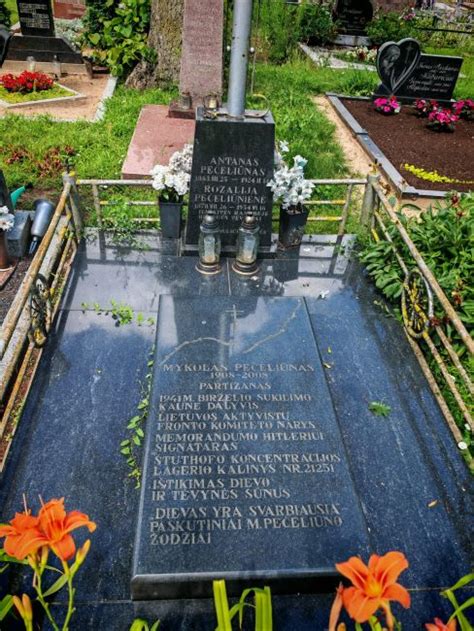 Mykolo Pečeliūno antkapis Kulvos kapinėse