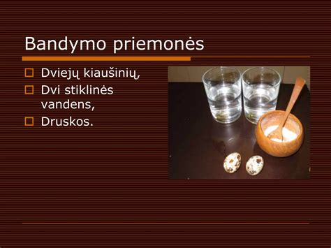 Vandens testas su kiaušiniais