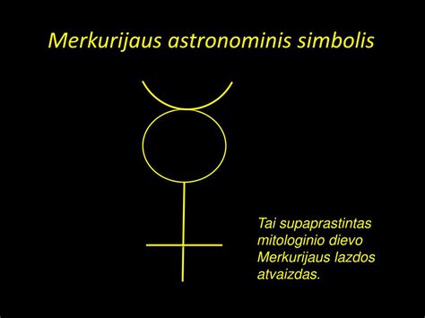 Merkurijaus simbolis ir jo reikšmė
