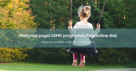 GIMK programos mokymų schema