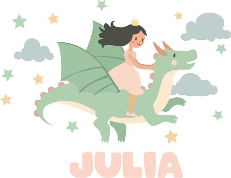 Pasakų drakono iliustracija