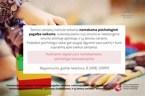 vaiko psichologinė pagalba