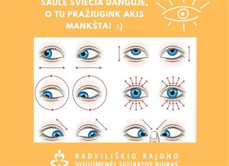 Vaiko akių vystymosi schema