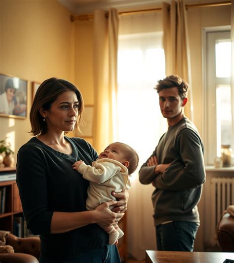 Šeima su kūdikiu ir tėvystės/motinystės simboliai