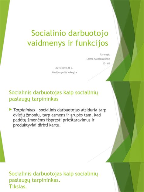 Socialinio darbuotojo ir senjoro pokalbis