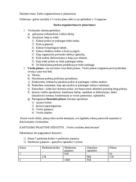 Pedagogų darbo krūvio planavimas