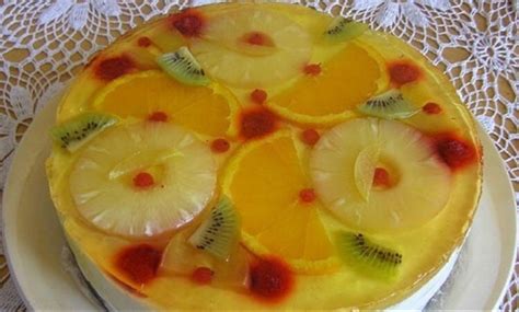 Ne keptas varškės tortas su vaisiais