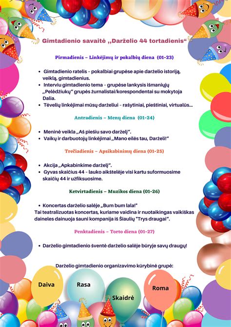 vaikų gimtadienis bibliotekoje