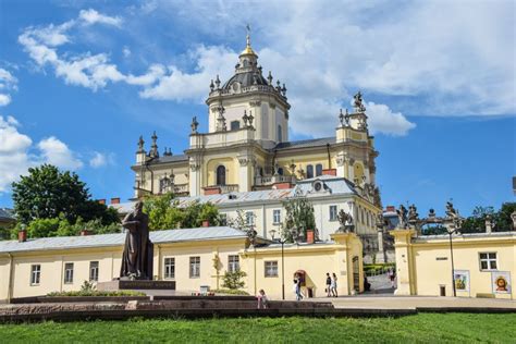 Lvovo panorama su Šv. Jurgio katedra