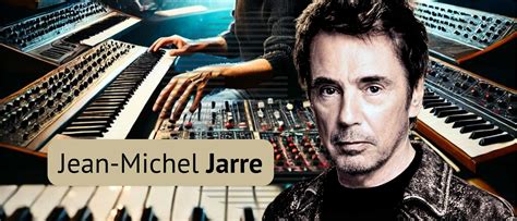 Jean-Michel Jarre with synthesizers