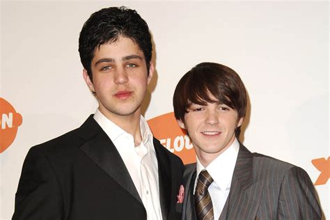 Josh Peck and Drake Bell on the set of Drake & Josh