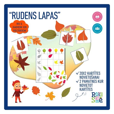 Rudens lapų girlianda