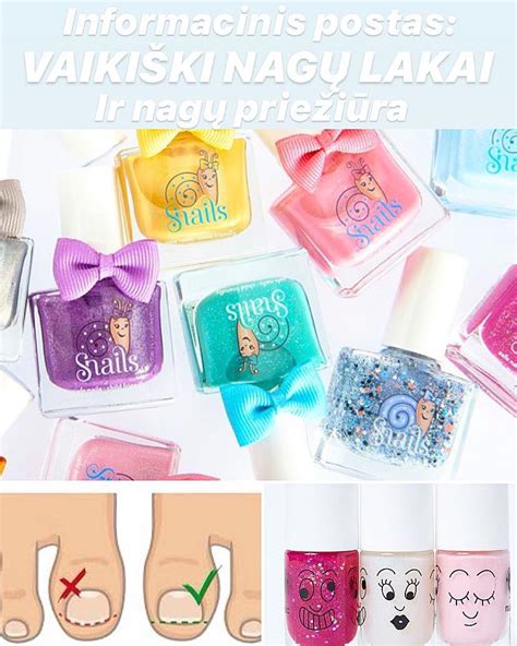 spalvoti nagų lakai vaikams