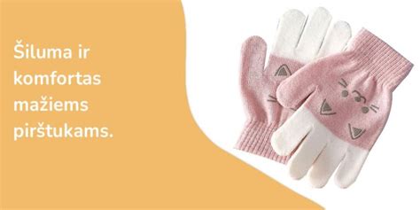 Vaikiškų pirštinių tipų palyginimas