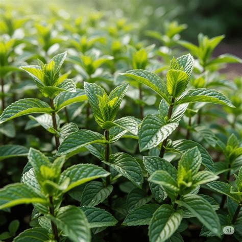 Įvairių rūšių mėtų lapai