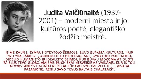 Judita Vaičiūnaitė, poetė