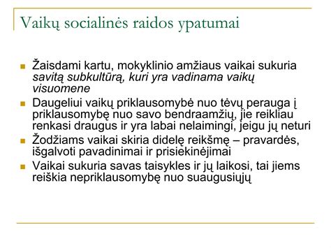 vaiko socialiniai įgūdžiai