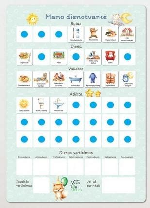 diagrama vaiko motorinio vystymosi