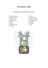 keturtaktis variklis schematinis vaizdas