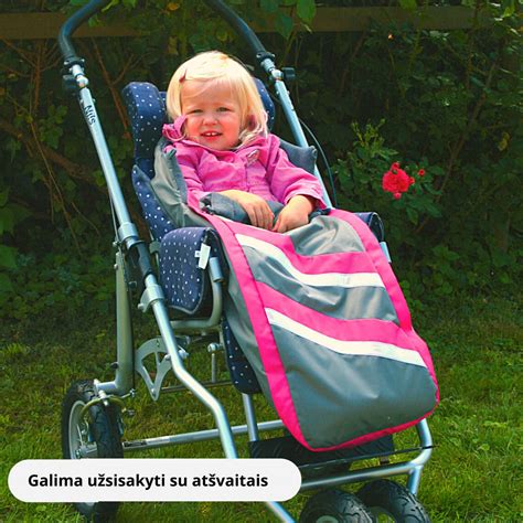 vaikiškas vokelis su kailiu ir užtrauktukais