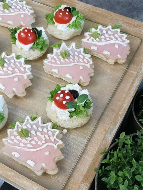 vaikiškas sumuštinių ežiukas