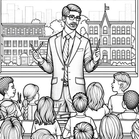 Senovės kinų mokykla su mokiniais ir mokytoju