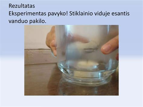vandens ir aliejaus eksperimentas su putojančia tablete