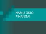 Namų ūkis ir finansai