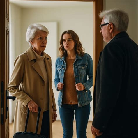 Tėvai ir auklėtoja kalbasi prie grupės durų