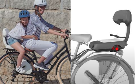 schema of front and rear child bike seats