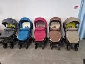 Vaikiškų vežimėlių asortimentas skirtingų gamintojų