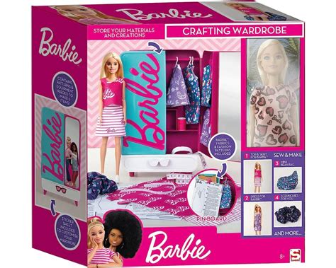 Barbė su drabužių modeliavimo priemonėmis