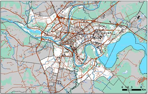Kauno miesto naujų darželių žemėlapis