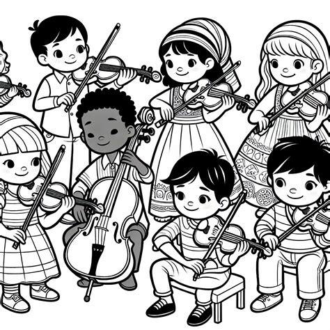 vaikai groja ritminiais instrumentais