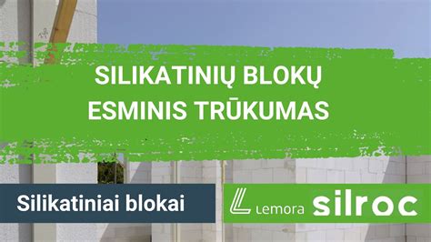 Silikatinių blokų mūrijimo darbų pavyzdys