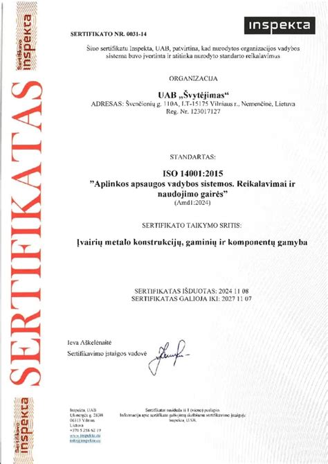 Aplinkosaugos sertifikatai statybinėms medžiagoms