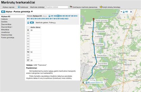 Dviračio maršruto planavimas programėlėje