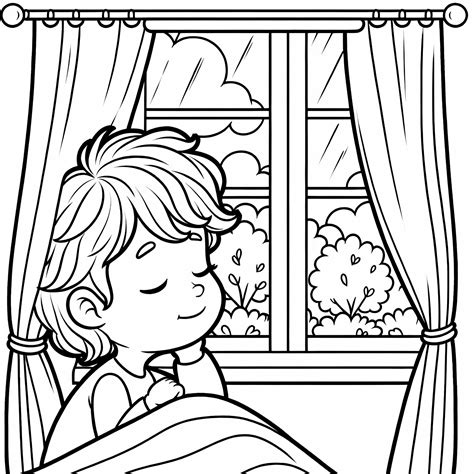 Vaikas, žiūrintis pro langą