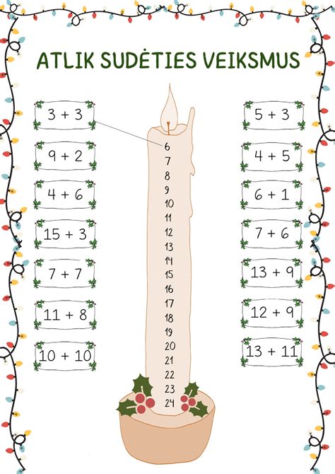 Matematinės užduotys vaikams