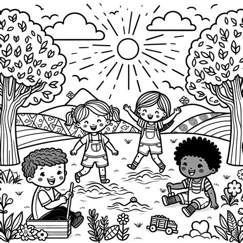 vaikai žaidžia piešdami