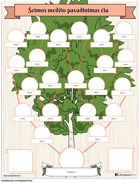 šeimos medžio iliustracija