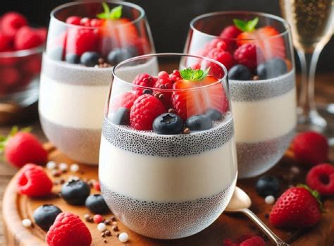 Įvairūs sveiki desertai, įskaitant vaisius ir riešutus