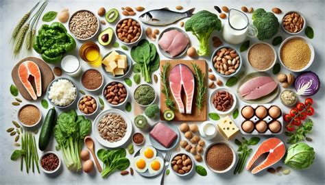 Įvairūs maisto produktai, turtingi vitaminais