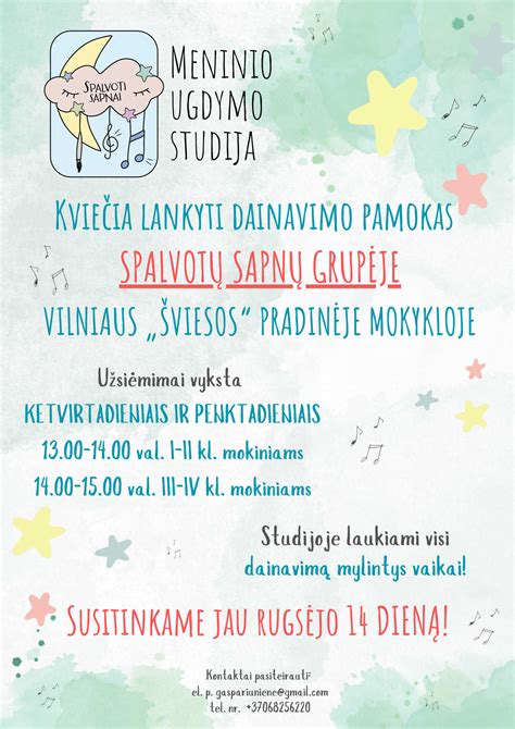 vaikų dainavimo studija