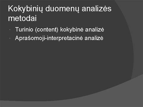 Duomenų analizės procesas