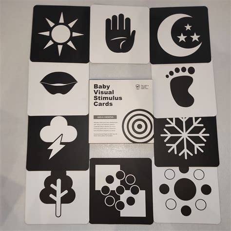 Juodai baltos kontrastinės kortelės kūdikiui