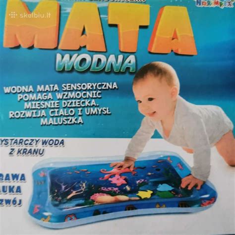 Spalvingas pripučiamas kilimėlis kūdikiui su vandeniu ir gyvūnėliais